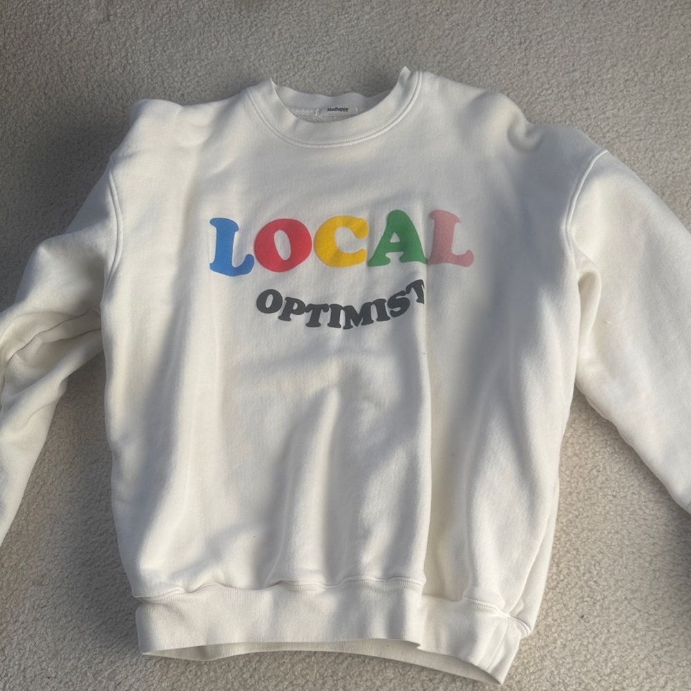Madhappy Cream Local Optimist Sweatshirt